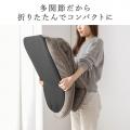 腰ラク座椅子 ヘッドレスト14段階 座面14段階 背もたれ6段階 角度調節 ウレタンクッション ブラウン