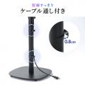 フロア用 スピーカースタンド 2本セット 高さ調整 56～100cm 天板サイズ23×23cm スパイク型アジャスター付き 角度調整 耐荷重15kg 金属製 ブラック