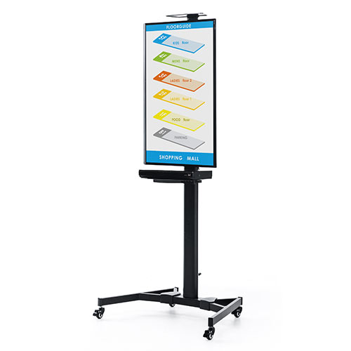 高さ調整機能つき テレビスタンド 縦向き設置対応 キャスター付き 32型