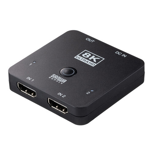 HDMI切替器 2入力1出力 4K/120Hz HDR対応 HDCP2.3 自動/手動切り替え HDMIセレクター  PS5動作確認済み/400-SW040【テレビアクセサリー市場】