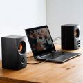 【アウトレット】PCスピーカー 高音質 有線接続 ブックシェルフ型 30W出力 ステレオ 高音/低音個別調整対応