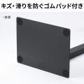 壁寄せテレビスタンド 首振り機能つき 65インチ対応 高さ調節3段階　ブラック