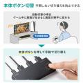 HDMI切替器 2入力1出力 4K/60Hz HDR対応 リモコン付き 自動切替 HDMIセレクター