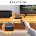 HDMI切替器 2入力1出力 4K/60Hz HDR対応 リモコン付き 自動切替 HDMIセレクター