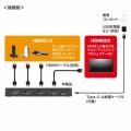 HDMI切替器 3入力1出力 4K/60Hz HDR対応 リモコン付き 自動切替 HDMIセレクター