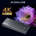 HDMI切替器 3入力1出力 4K/60Hz HDR対応 リモコン付き 自動切替 HDMIセレクター