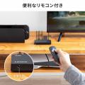 HDMI切替器 3入力1出力 4K/60Hz HDR対応 リモコン付き 自動切替 HDMIセレクター
