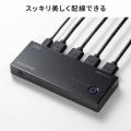 HDMI切替器 3入力1出力 4K/60Hz HDR対応 リモコン付き 自動切替 HDMIセレクター
