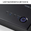 HDMI切替器 3入力1出力 4K/60Hz HDR対応 リモコン付き 自動切替 HDMIセレクター