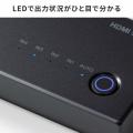 HDMI切替器 4入力1出力 4K/60Hz HDR対応 リモコン付き 自動切替 HDMIセレクター