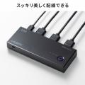 【アウトレット】HDMI切替器 2入力1出力 4K/60Hz HDR対応 リモコン付き 自動切替 HDMIセレクター