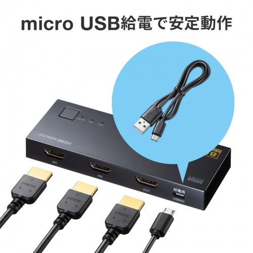 HDMIセレクター 2入力 1出力 8K/60Hz 4K/120Hz対応 自動&手動切替 PS5
