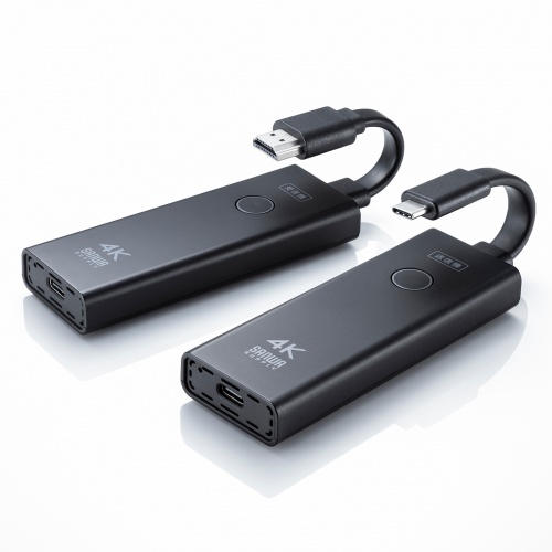 ワイヤレスHDMIエクステンダー USB Type-C送信機 4K映像 最大15m 送信機 受信機セット