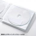 【アウトレット】CD・DVDファイルケース 12枚収納 インデックス付き クリア