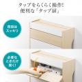【アウトレット】ルーター収納ボックス 幅40cm 高さ45cm スマホスタンド機能 扉付き 木製 完成品 ライトブラウン ケーブルボックス