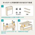 【アウトレット】ルーター収納ボックス 幅40cm 高さ45cm スマホスタンド機能 扉付き 木製 完成品 ライトブラウン ケーブルボックス
