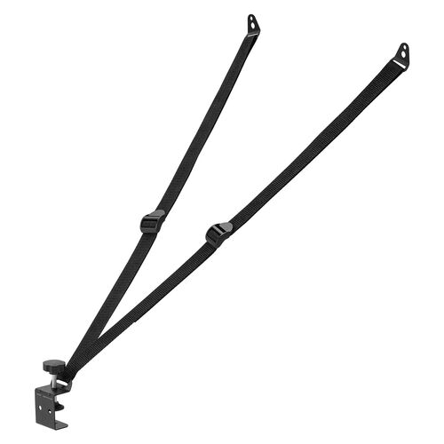 【アウトレット】テレビ転倒防止ベルト VESA取付 クランプ上下固定対応 穴あけ不要 壁固定対応 ブラック