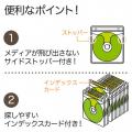 【アウトレット】CD・DVD不織布ケース リング穴あり 両面収納 100枚入り ホワイト