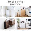 【アウトレット】ルーター収納ボックス ケーブルボックス 幅50cm 高さ65cm コンセント付き 木製 ダークブラウン