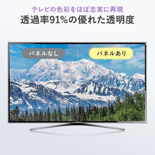 テレビ保護パネル 65型対応 静電気防止 厚み3mm アクリル製 大型テレビ