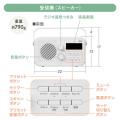 手元スピーカー ワイヤレス接続 ラジオ搭載 AC電源 乾電池 両対応 ホワイト