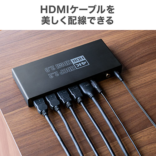 HDMIセレクター 4入力 1出力 4K/60Hz HDR 光デジタル ARC リモコン付き