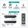 ミニDVDプレーヤー CD・DVD再生専用 USB給電 リージョンフリー CPRM対応 USBメモリ microSDカード再生機能つき ブラック