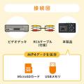 ビデオキャプチャーボックス RCA AV S端子 HDMI出力 2.4型モニター付き