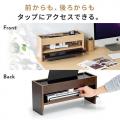 【アウトレット】ケーブルボックス 木製 ケーブル 電源タップ収納 ライトブラウン 木目調