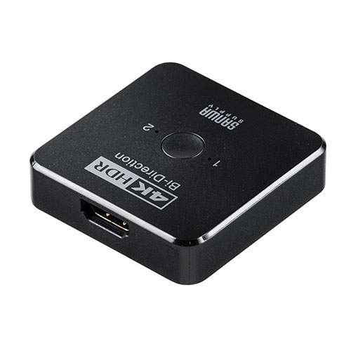 双方向 HDMIセレクター 4K/60Hz HDR対応 2入力1出力 1入力2出力 HDMI