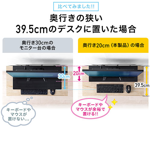机上テレビラック USBポート&電源タップ付き ブラック/100-MR039BK