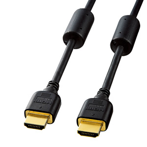 ノイズに強いHDMIケーブル 5m フェライトコア付き HDMI ver1.4 10.2