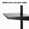 テレビスタンド キャスター付 32～75インチ対応 高さ調整 タップトレー付 収納棚板付 ディスプレイスタンド 