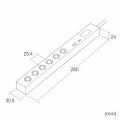 縦横差し込み 電源タップ 6個口 1.5m USB PD 33W USB-C×1　USB A×1 ブラック
