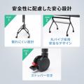 ディスプレイスタンド キャスター付き 60インチ 100インチ対応 手動昇降 大型棚板付き