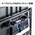 ディスプレイスタンド キャスター付き 60インチ 100インチ対応 手動昇降 大型棚板付き