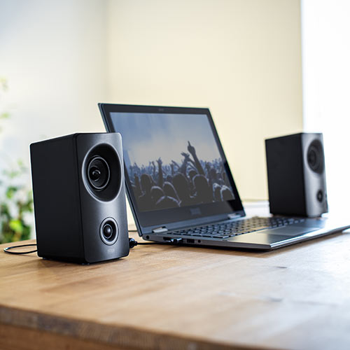 Bluetooth対応 アンプ内蔵スピーカー 10W出力 USB接続 3.5mm接続
