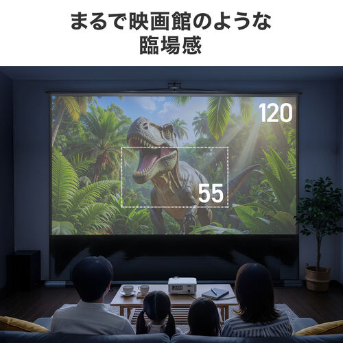 床置き式 プロジェクタースクリーン 120インチ 16:9/100-PRS028