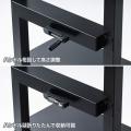 【アウトレット】55～75型対応手動昇降液晶ディスプレイスタンド