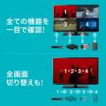 【アウトレット】HDMI画面分割切替器 4画面分割 マルチビューワー 4入力 1出力 フルHD対応 リモコン ACアダプタつき