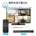 【アウトレット】HDMI画面分割切替器 4画面分割 マルチビューワー 4入力 1出力 フルHD対応 リモコン ACアダプタつき