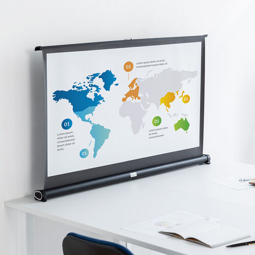 プロジェクタースクリーン 自立式 床置き型 40インチ 携帯型