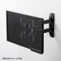 【アウトレット】モニターアーム(42インチまで・壁掛け・水平・VESA対応・アーム長346mm)