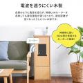 ルーター収納ボックス モデム収納 ラック ケーブルボックス コード収納 隙間収納 木製 扉付き ファックス台 電話台 FAX台 幅32cm ライトブラウン