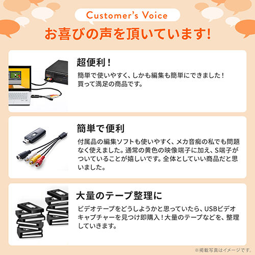 USBビデオキャプチャーケーブル S端子 コンポジット接続 Windows