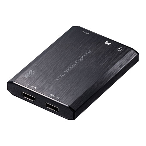 HDMIキャプチャー(USB3.2 Gen1・4K パススルー出力付き)/USB-CVHDUVC3
