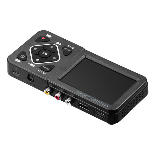 ビデオキャプチャー ボックス ビデオキャプチャーボックス RCA AV S端子 HDMI出力 3.5型モニター付き