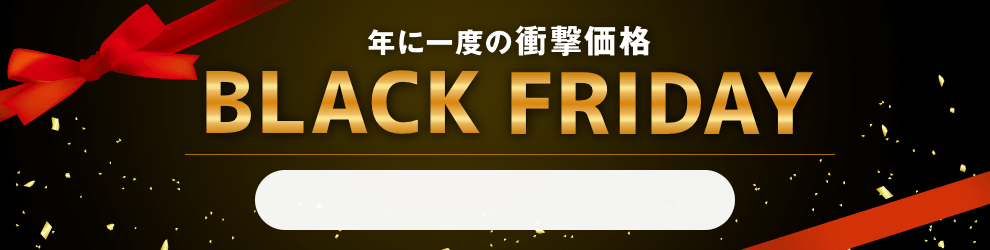 ブラックフライデー　11/22 17時35分から11/29 16時まで